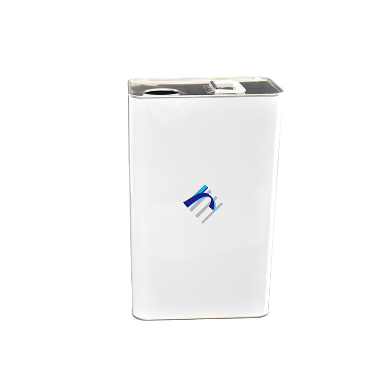 5L Square White tin can