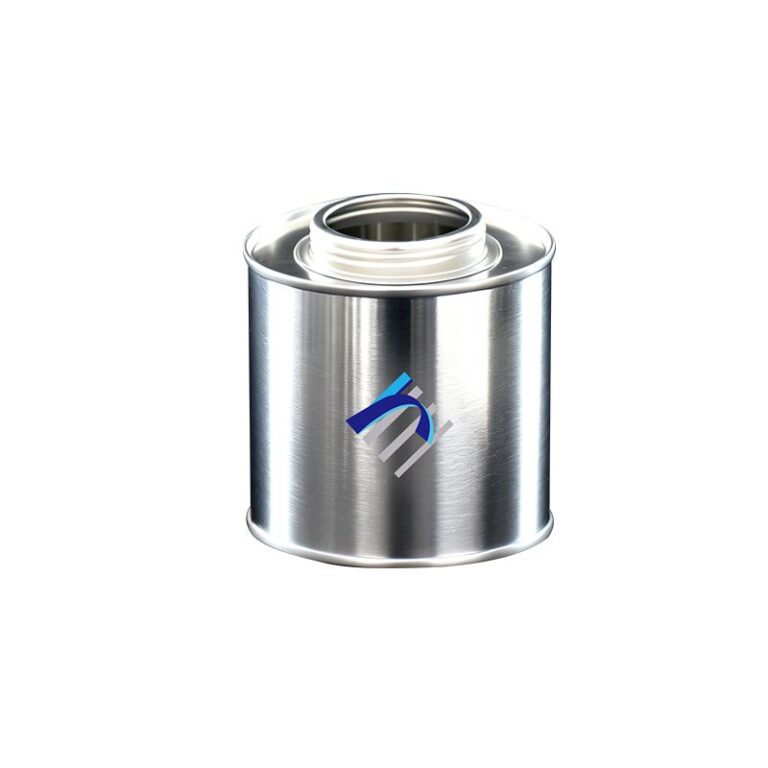 empty steel can with lid sealing metal cans